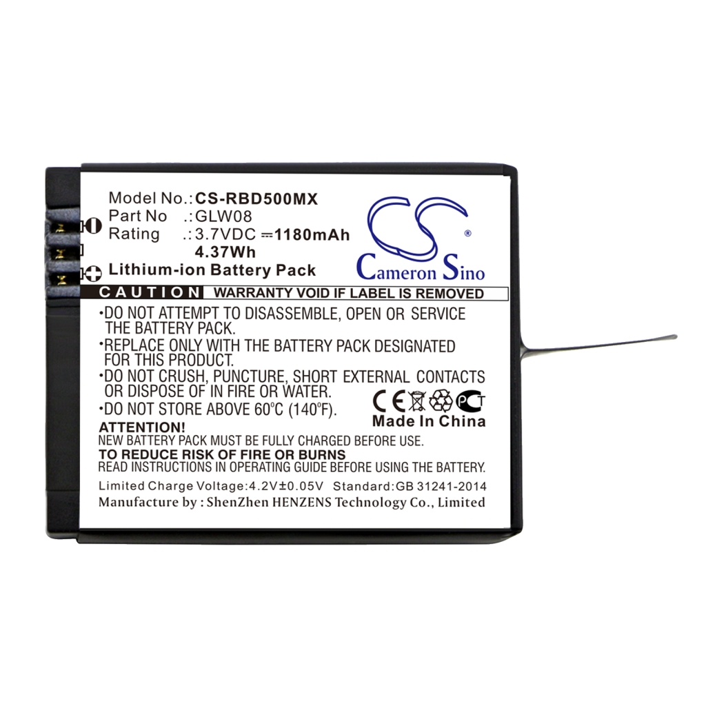 Sostituzione della batteria compatibile per Rollei GLW08