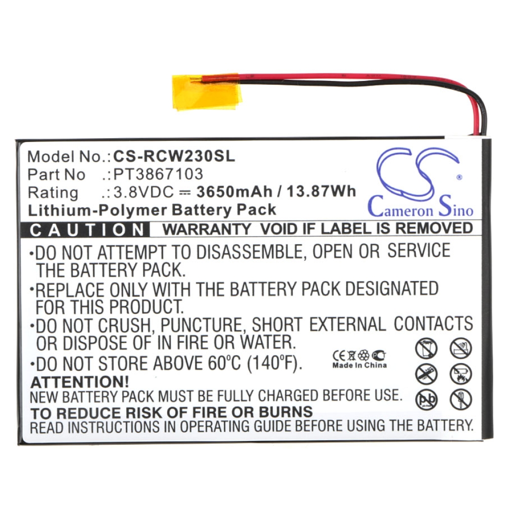 Batteria compressa Rca CS-RCW230SL