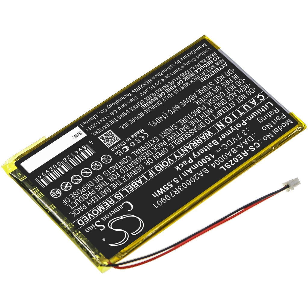 Sostituzione della batteria compatibile per CREATIVE BA20603R79901,DAA-BA0004