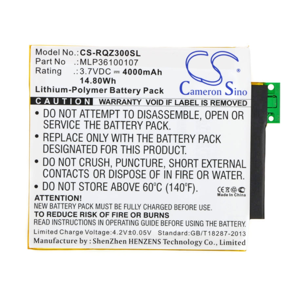 Sostituzione della batteria compatibile per Verizon MLP36100107,SQU-1408