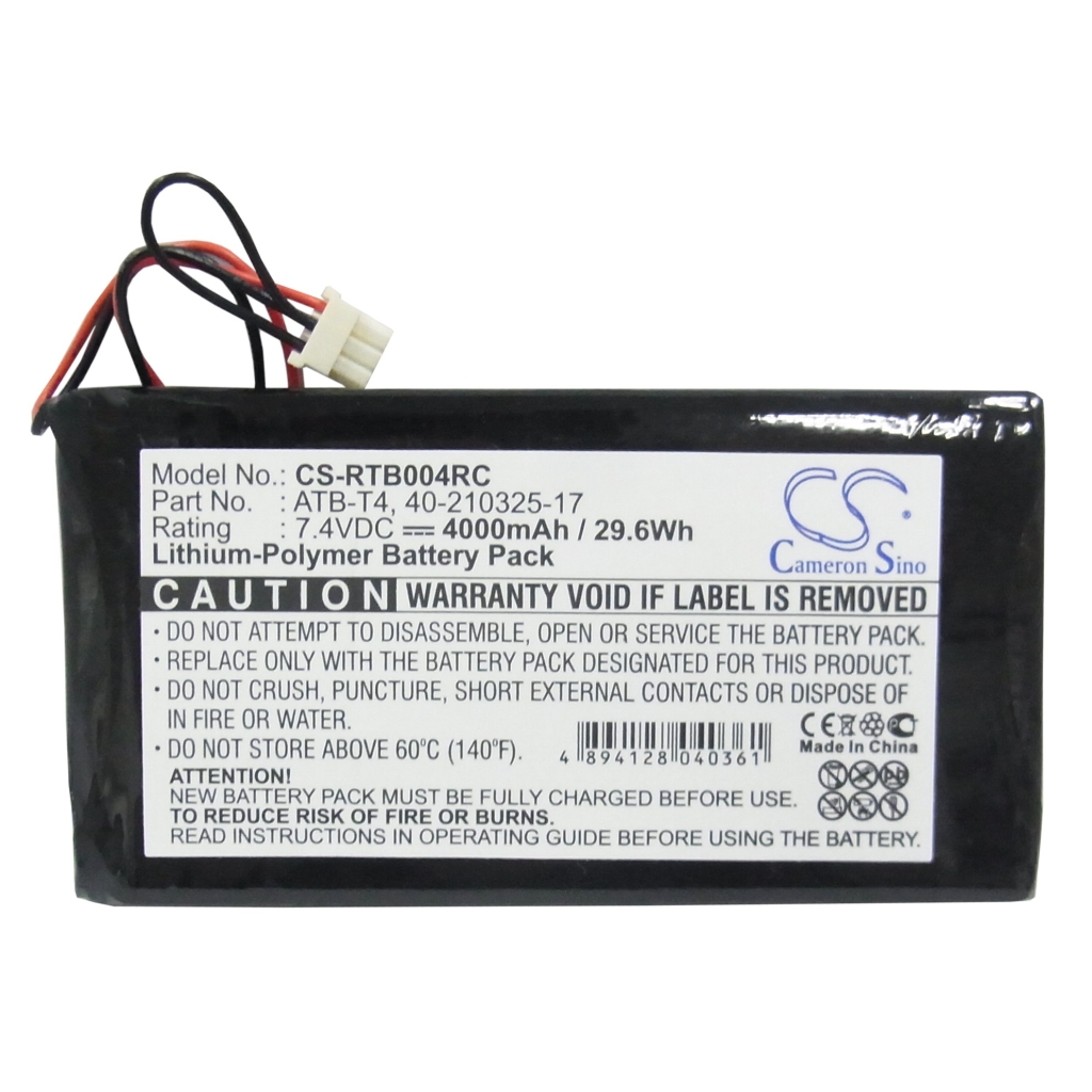 Batteria del telecomando RTI T4 Touch Panel (CS-RTB004RC)