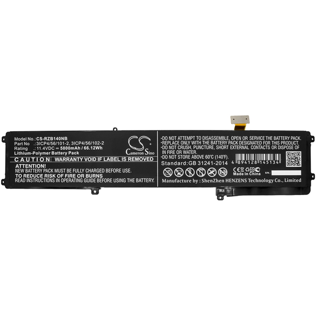 Batterie Sostituisce RZ09-0165