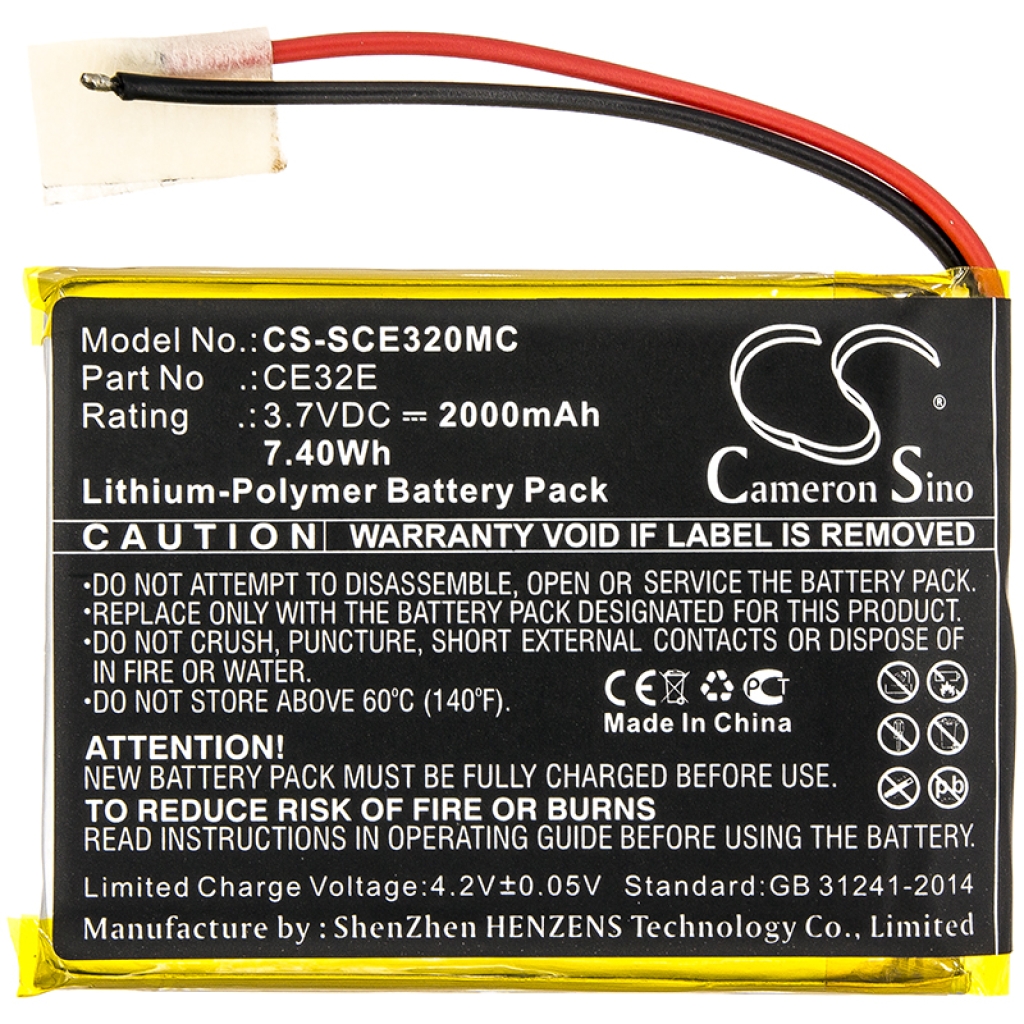 Batteries Body cam battery CS-SCE320MC