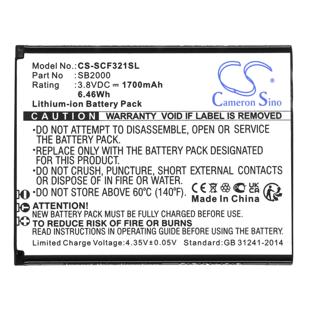 Batteria del telefono cellulare Schok CS-SCF321SL