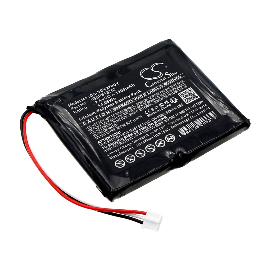 Sostituzione della batteria compatibile per Sencor GSP613762