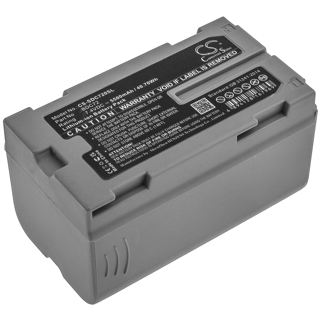 Sostituzione della batteria compatibile per Topcon BDC72