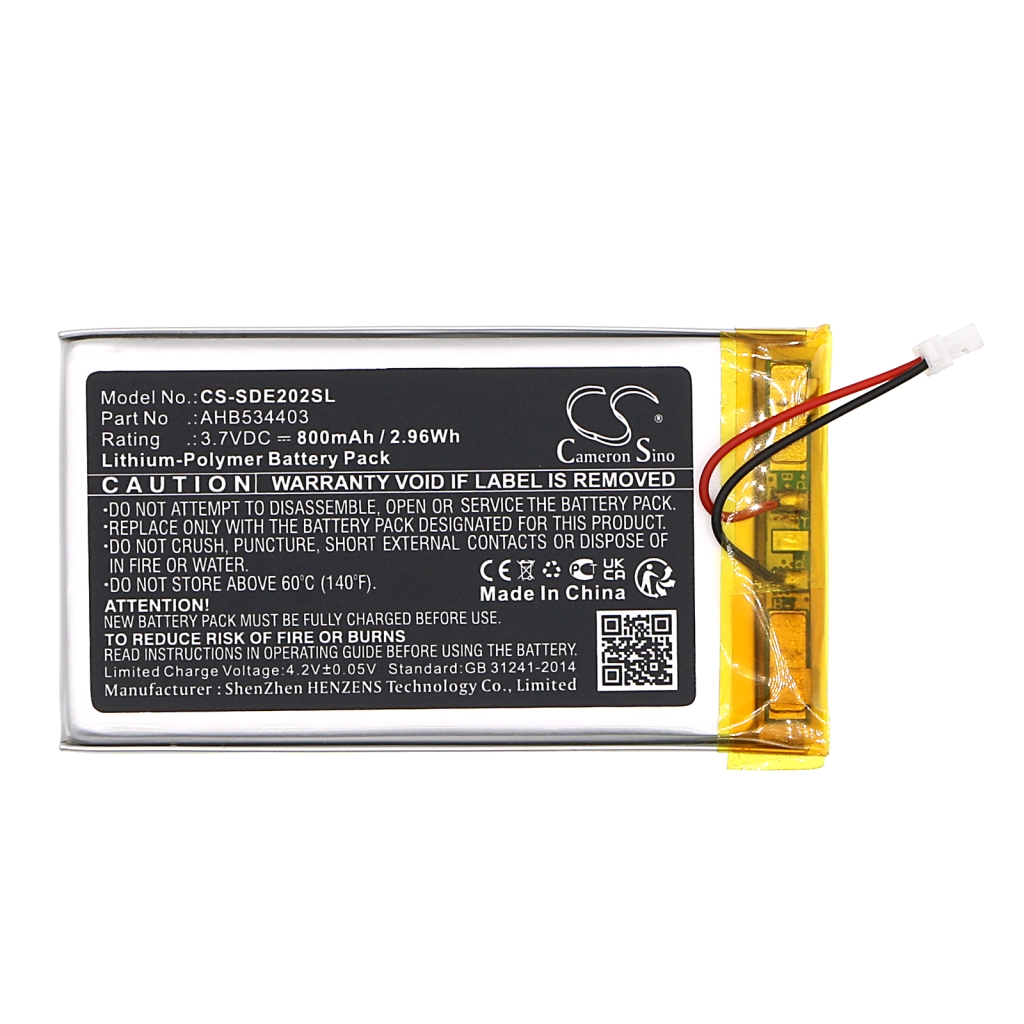 Batterie Audio device batteries CS-SDE202SL