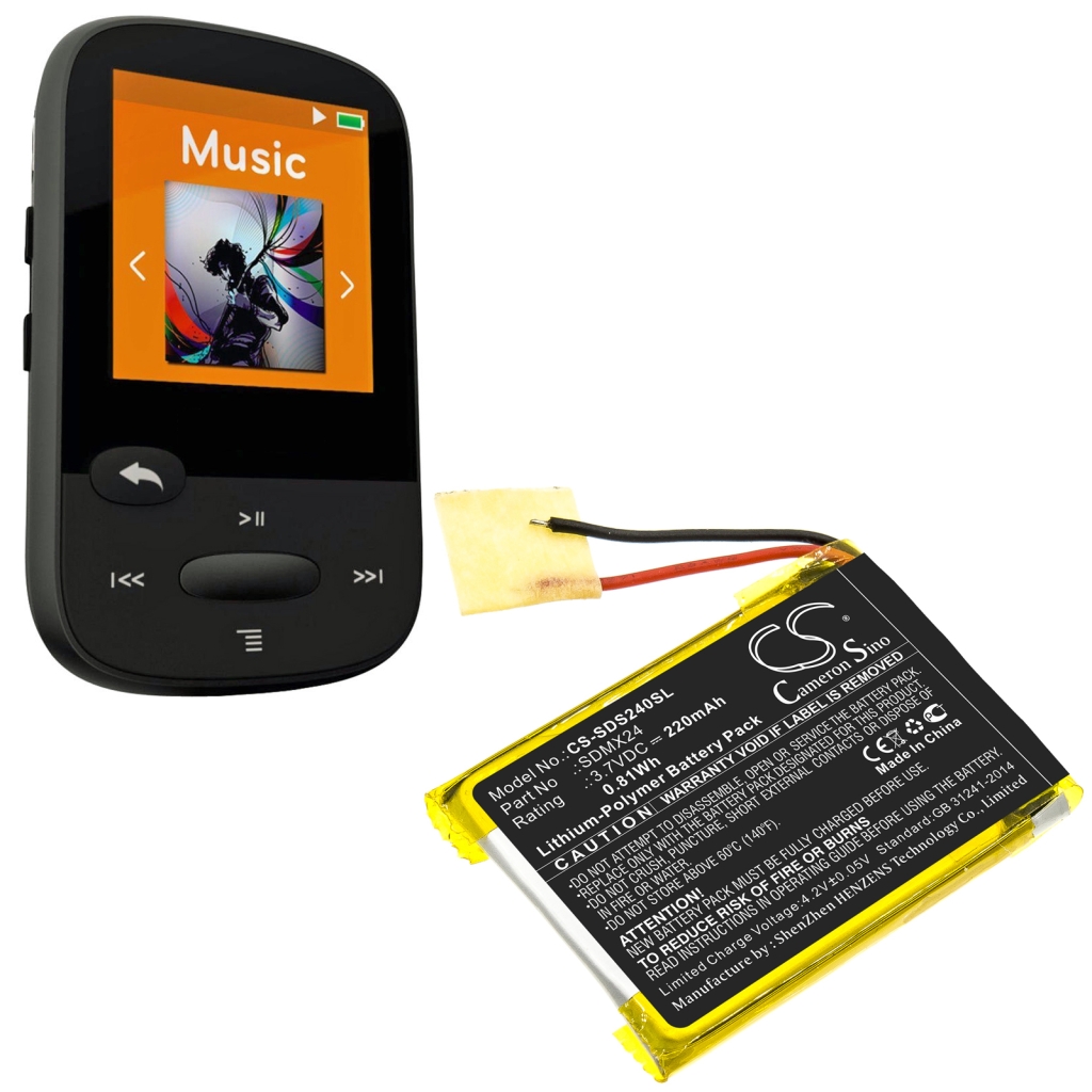 MP3, MP4, PMP Battery SanDisk CS-SDS240SL