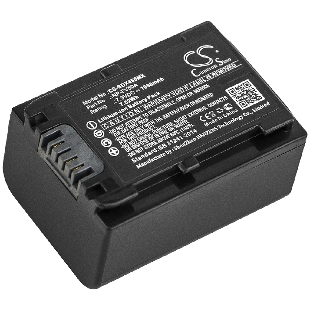 Battery Replaces NP-FV50A