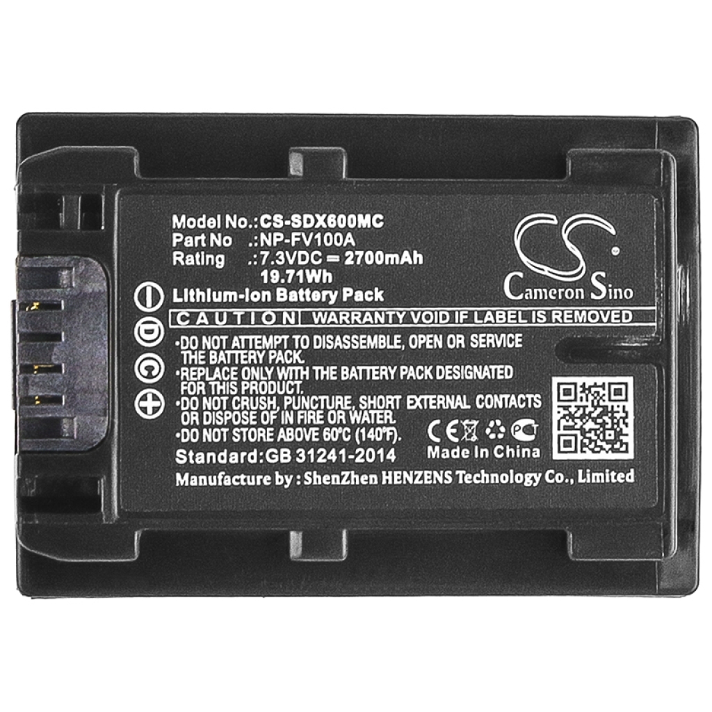 Camera Battery Sony FDR-AX40