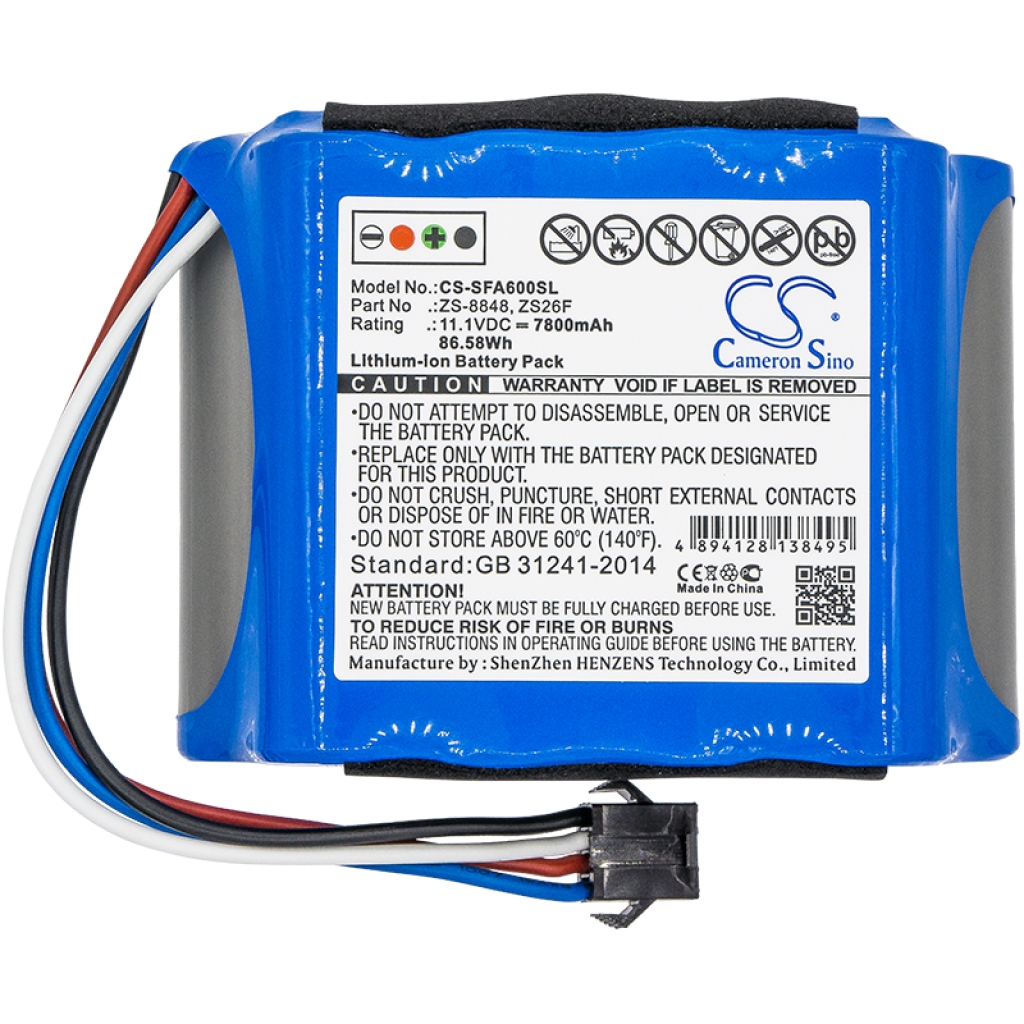 Sostituzione della batteria compatibile per Signal fire ZS-8848,ZS26F