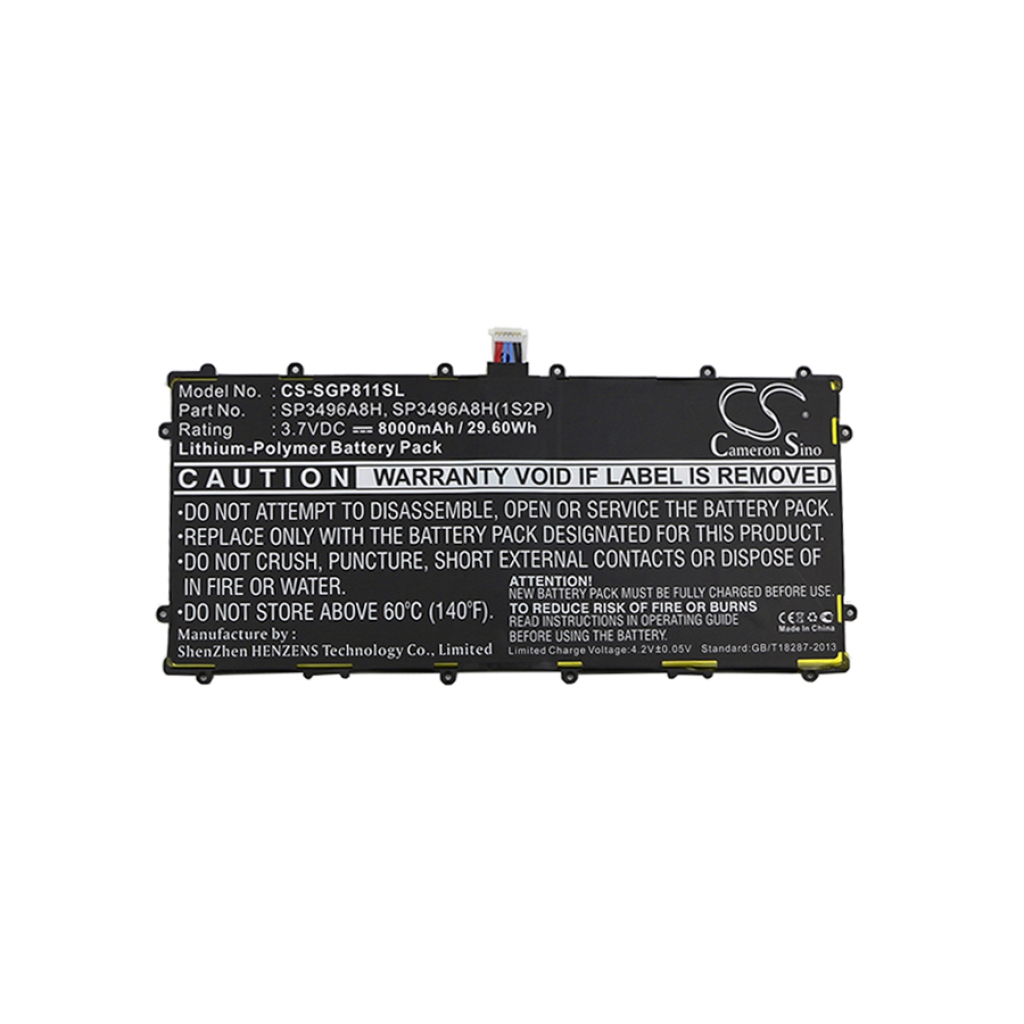 Tablet Battery Samsung CS-SGP811SL