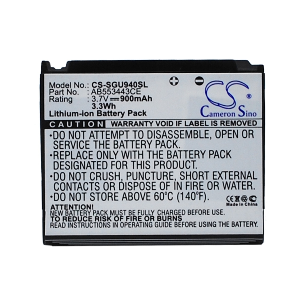 Batteria del telefono cellulare Samsung CS-SGU940SL