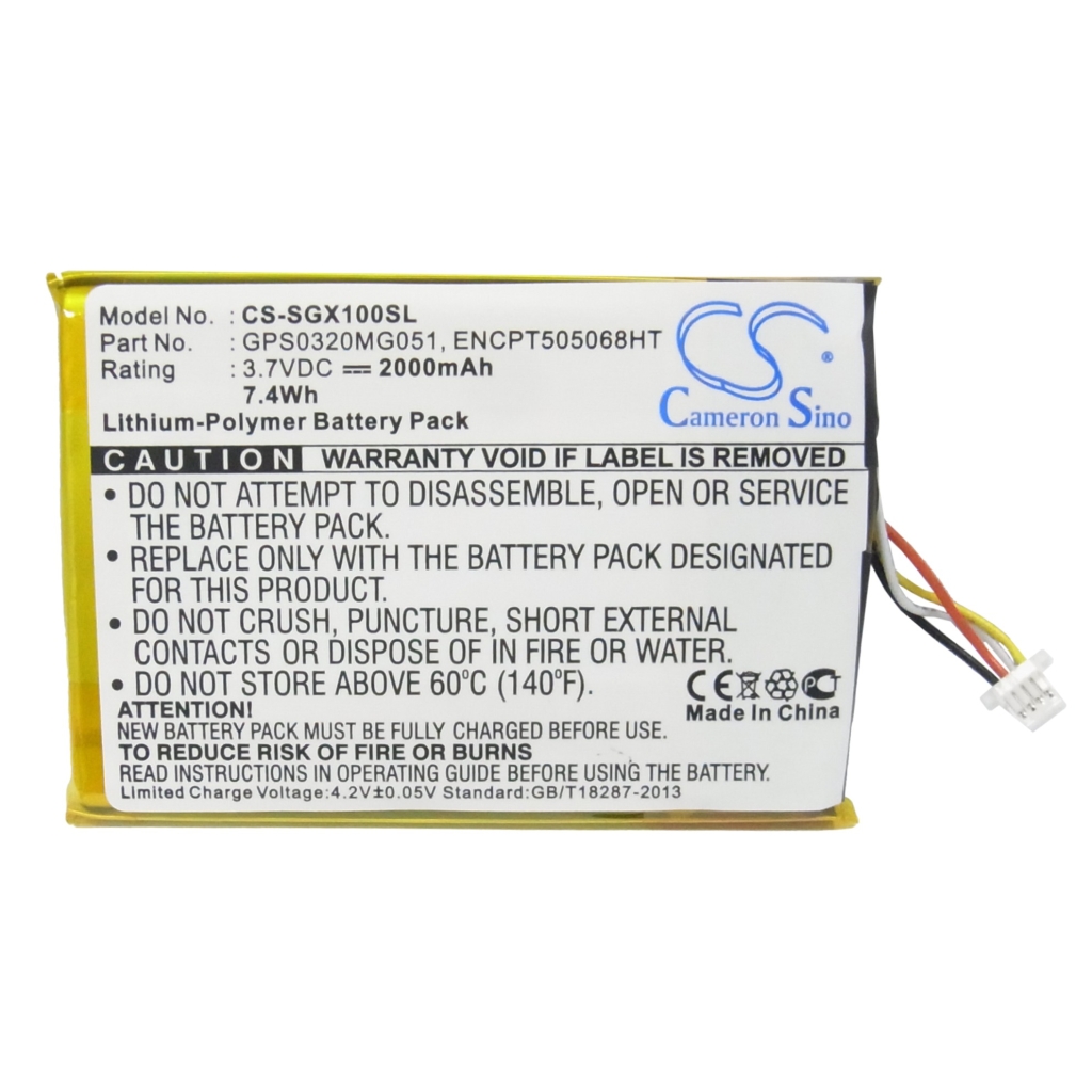 Sostituzione della batteria compatibile per SkyGolf ENCPT505068HT,GPS0320MG051