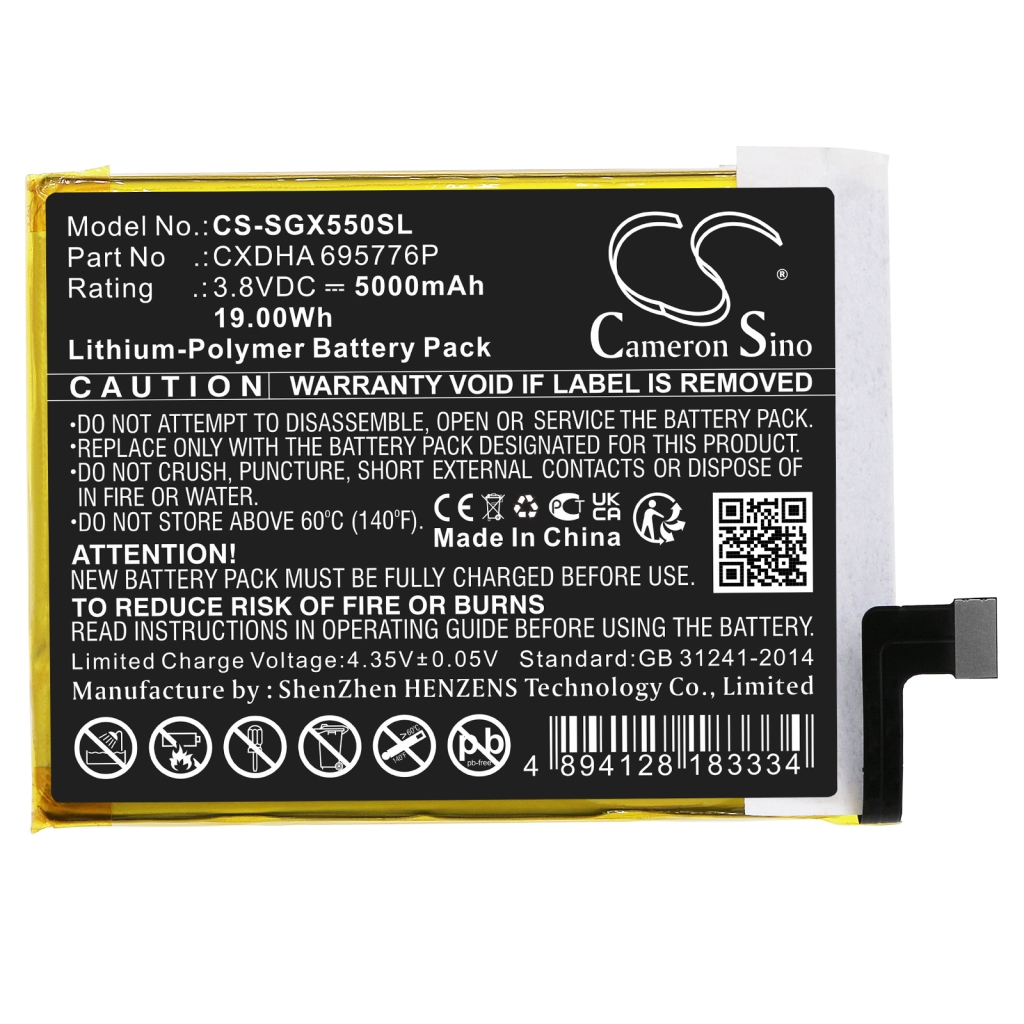 Sostituzione della batteria compatibile per SkyGolf CXDHA 695776P