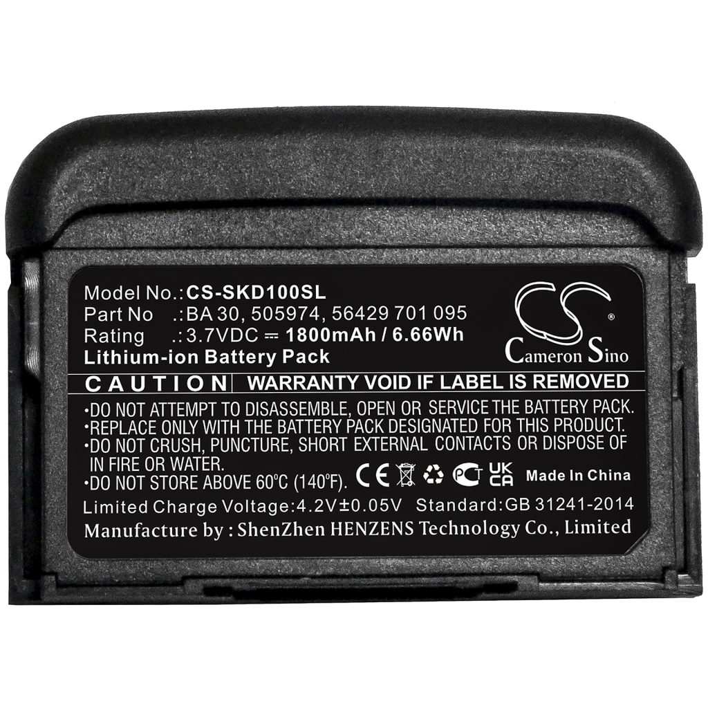 Sostituzione della batteria compatibile per Sennheiser 505974,56429 701 095,BA 30