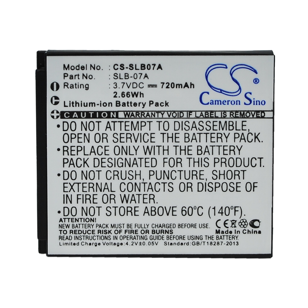 Camera Battery Samsung CS-SLB07A