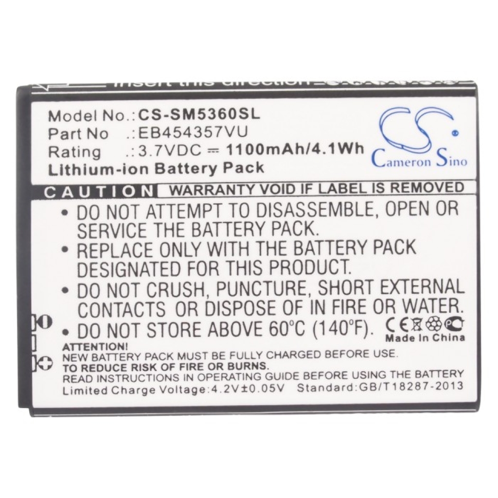 Batteria del telefono cellulare Samsung CS-SM5360SL