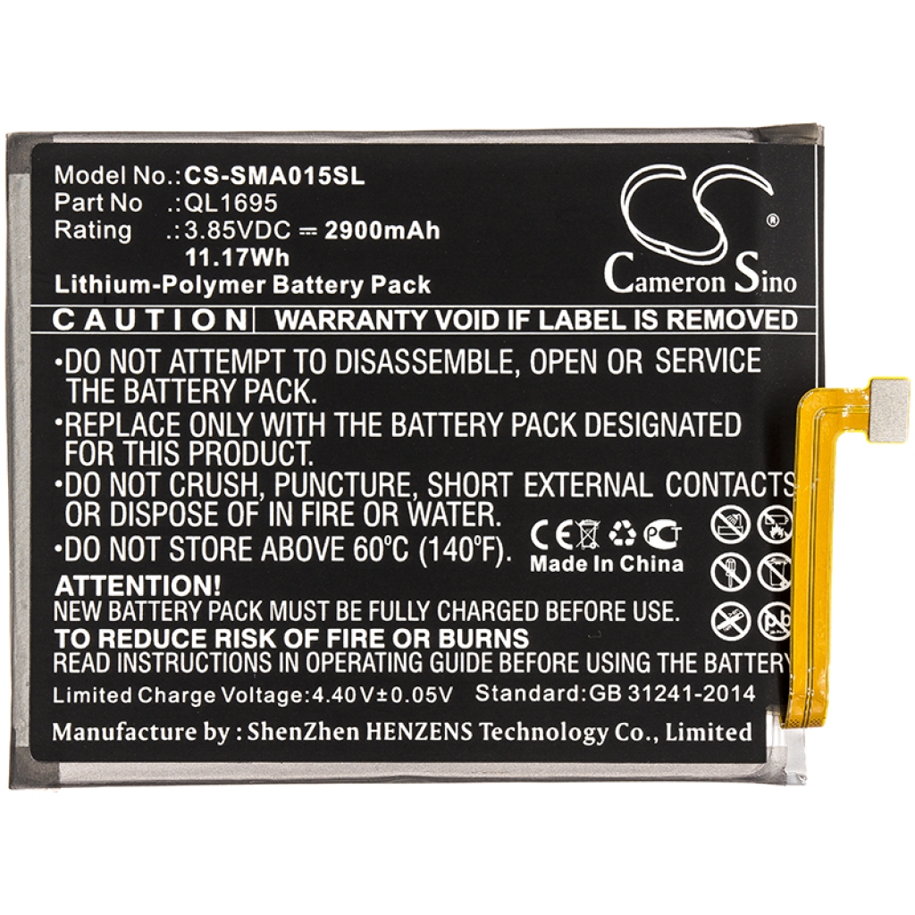 Sostituzione della batteria compatibile per Samsung QL1695