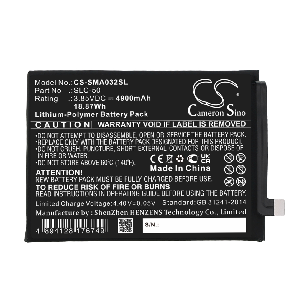 Batteria del telefono cellulare Samsung CS-SMA032SL