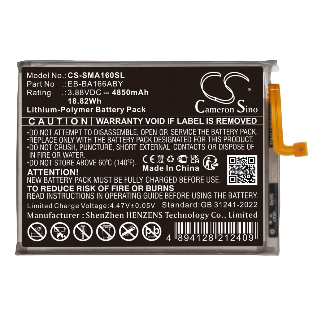 Batteria del telefono cellulare Samsung CS-SMA160SL