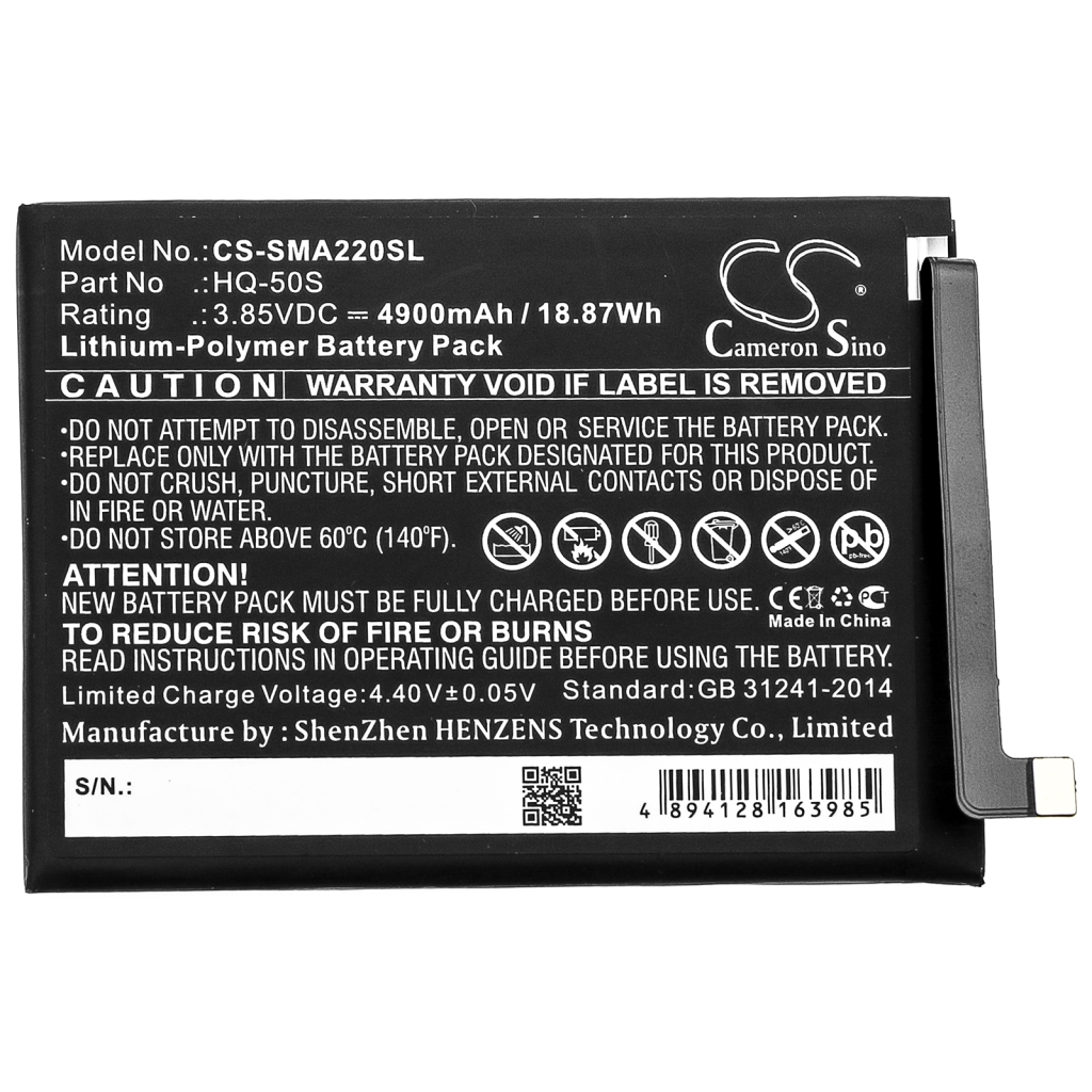 Batteria del telefono cellulare Samsung CS-SMA220SL