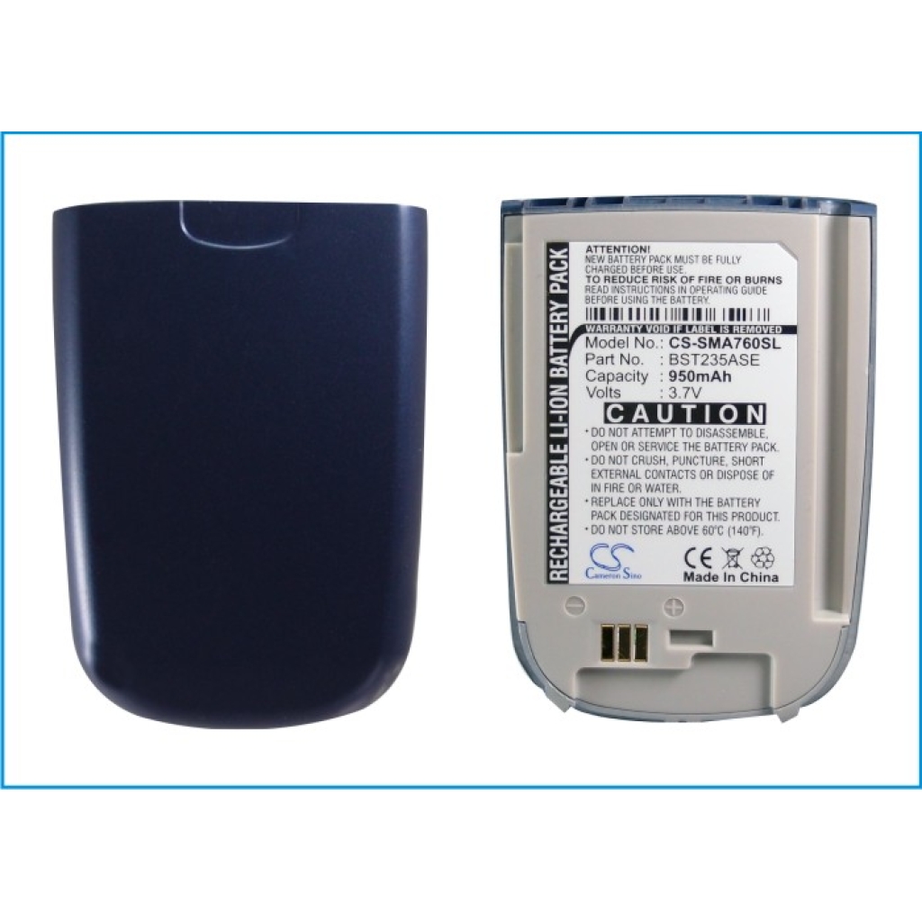 Batteria del telefono cellulare Samsung CS-SMA760SL