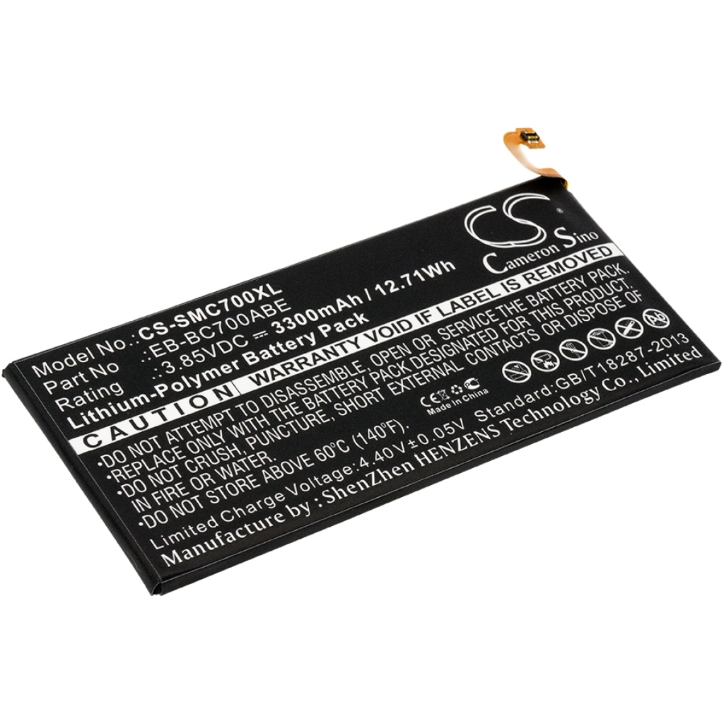 Batteria del telefono cellulare Samsung Galaxy C7 Pro Duos TD-LTE (CS-SMC700XL)