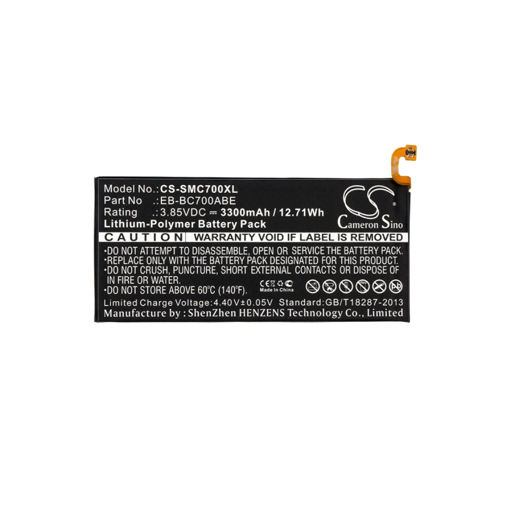 Batteria del telefono cellulare Samsung CS-SMC700XL