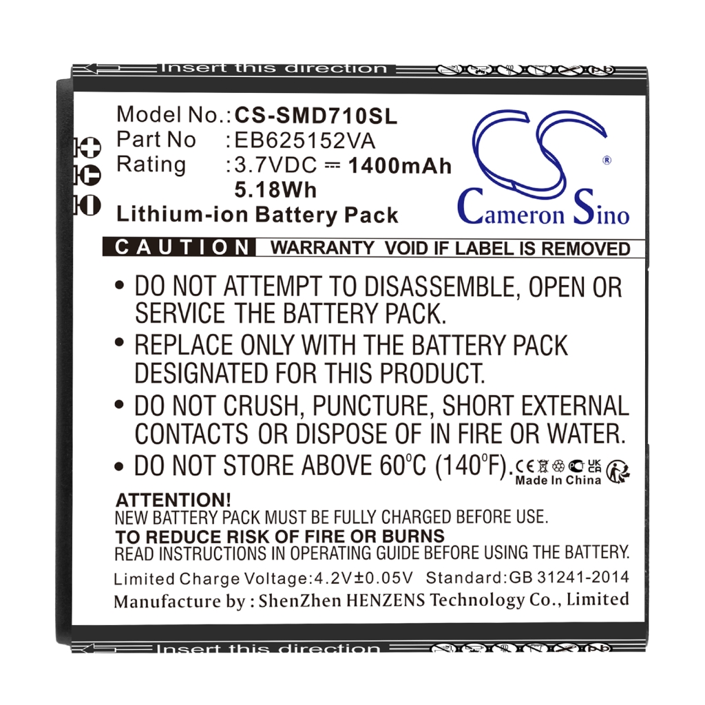 Sostituzione della batteria compatibile per Sprint EB625152VA,EB625152VU