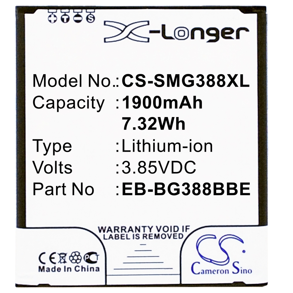 Batterie Sostituisce EB-BG388BBECWW