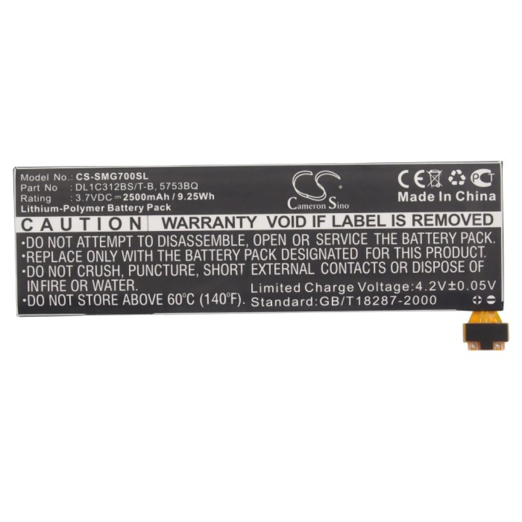 Sostituzione della batteria compatibile per Samsung 5735BO,DL1C312BS/T-B