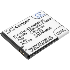 Sostituzione della batteria compatibile per Samsung AB474350BA,AB474350BABSTD,AB474350BC,AB474350BE,AB474350BEC...