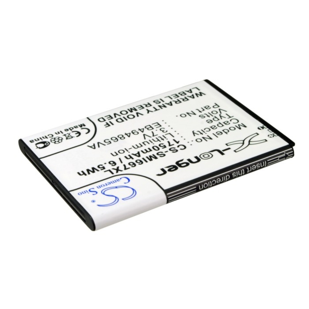 Batteria del telefono cellulare Samsung CS-SMI667XL