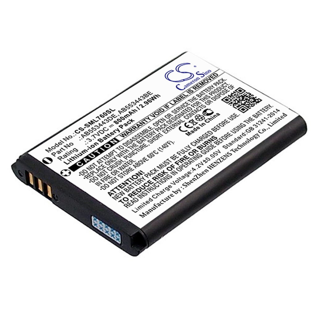 Sostituzione della batteria compatibile per Samsung AB553443BE,AB553443DE