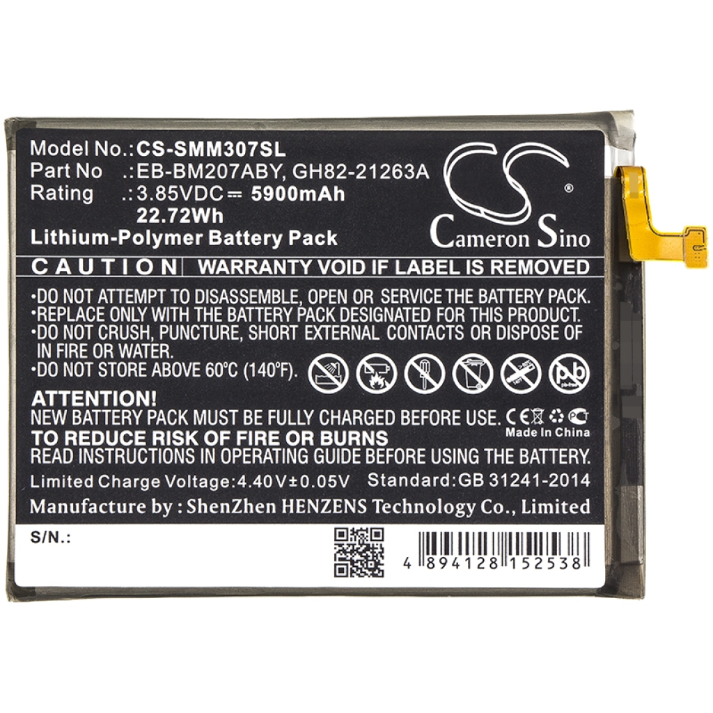 Mobile Phone Battery Samsung CS-SMM307SL