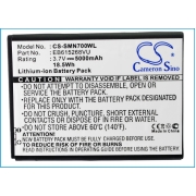 CS-SMN700WL<br />Batteries for   replaces battery EB615268VK