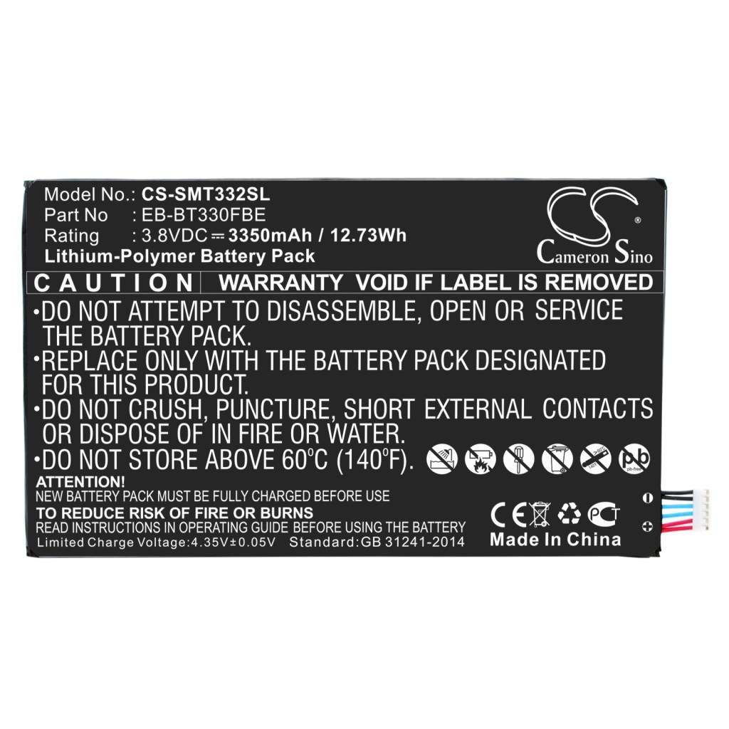 Batteria compressa Samsung SM-T335 Galaxy Tab 4 8.0 LT (CS-SMT332SL)