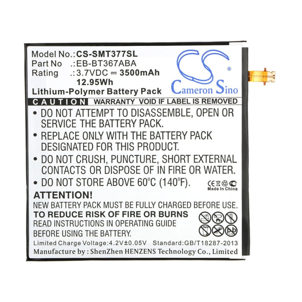 Batteria compressa Samsung Galaxy Tab 5