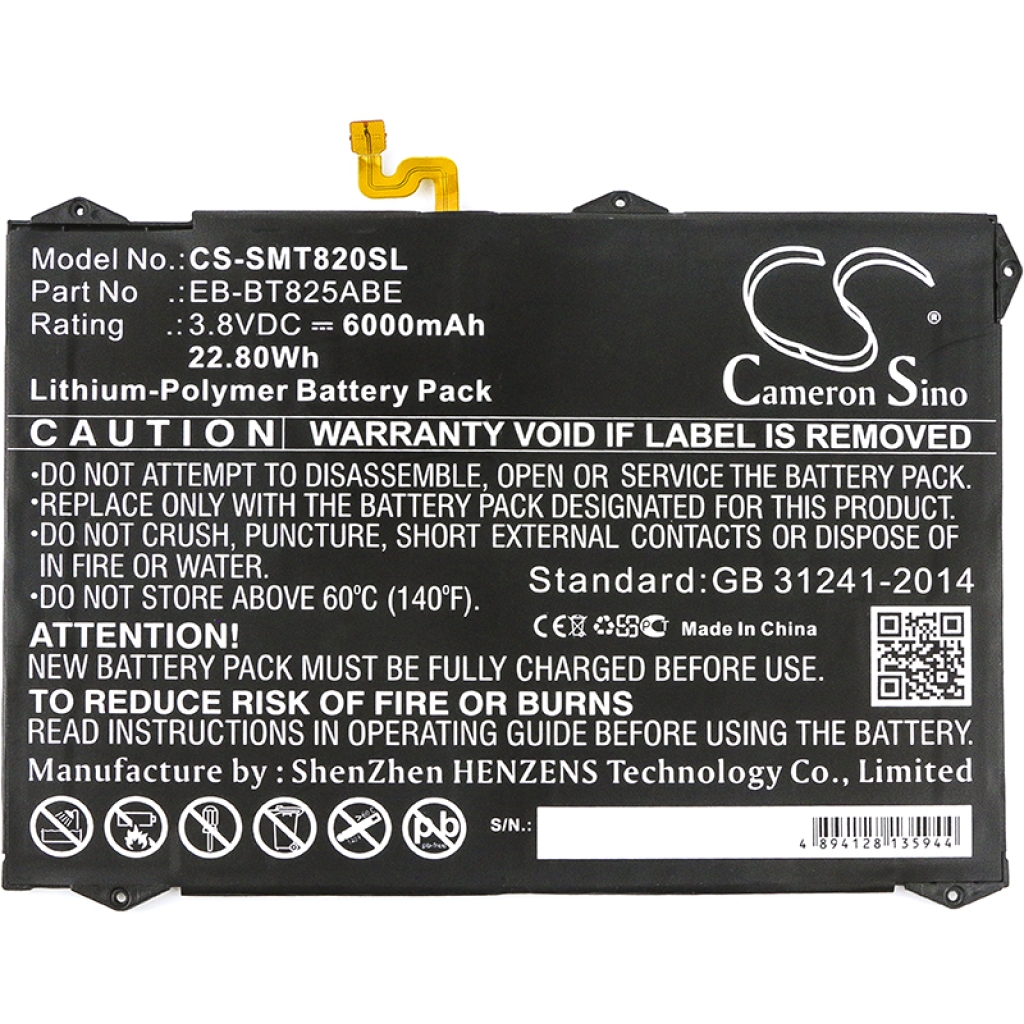 Batterie Sostituisce EB-BT825ABA