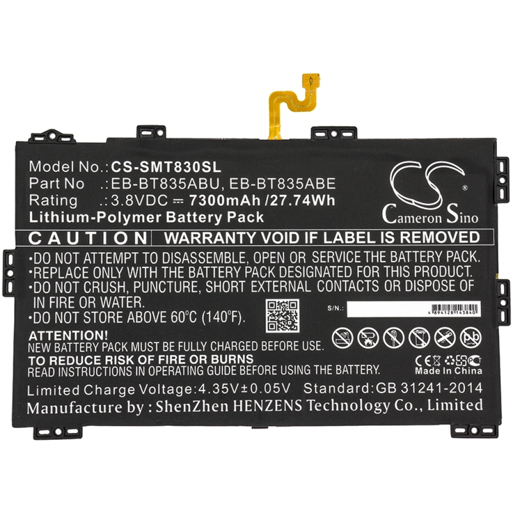 Batteria compressa Samsung SM-T830 (CS-SMT830SL)