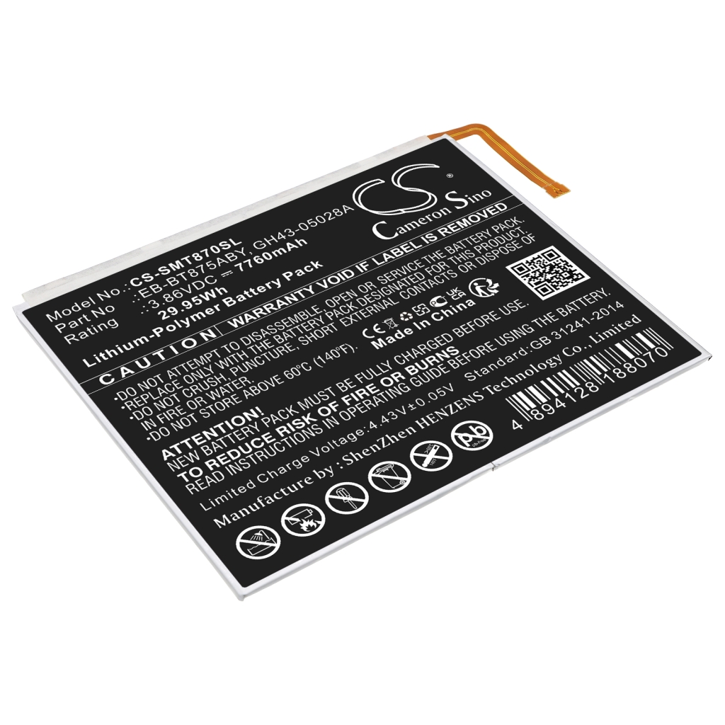 Batteria compressa Samsung Galaxy Tab S7 5G UW 11.0 (CS-SMT870SL)