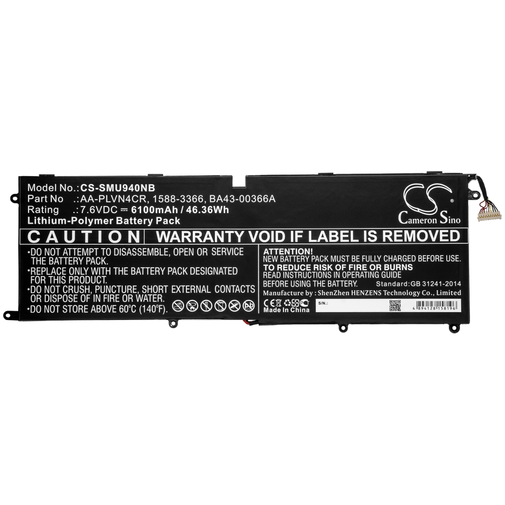 Batteria notebook Samsung Ultrabook 940X3G (CS-SMU940NB)