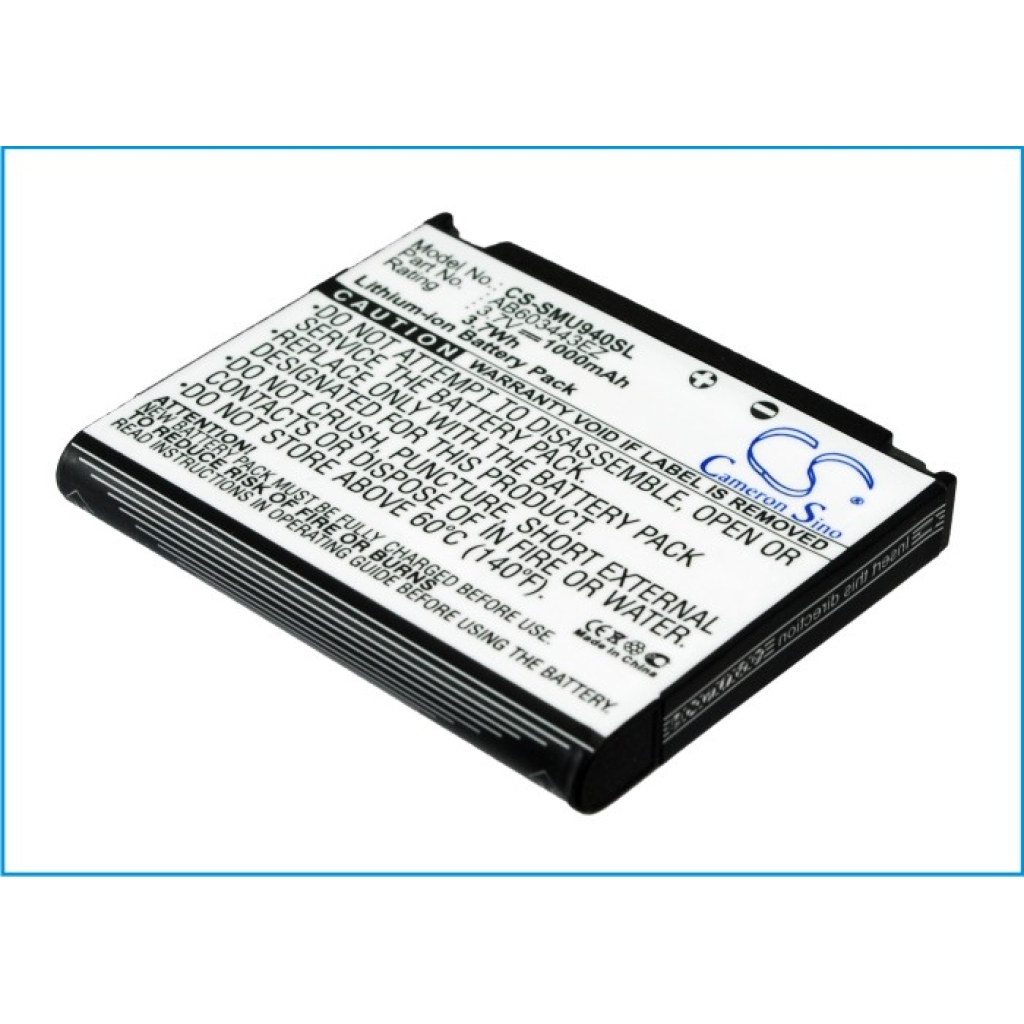 Sostituzione della batteria compatibile per Samsung AB603443EZ,SAMU940BATS