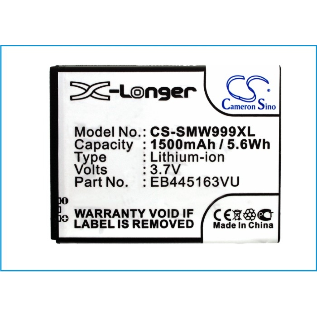 Sostituzione della batteria compatibile per Samsung EB445163VU