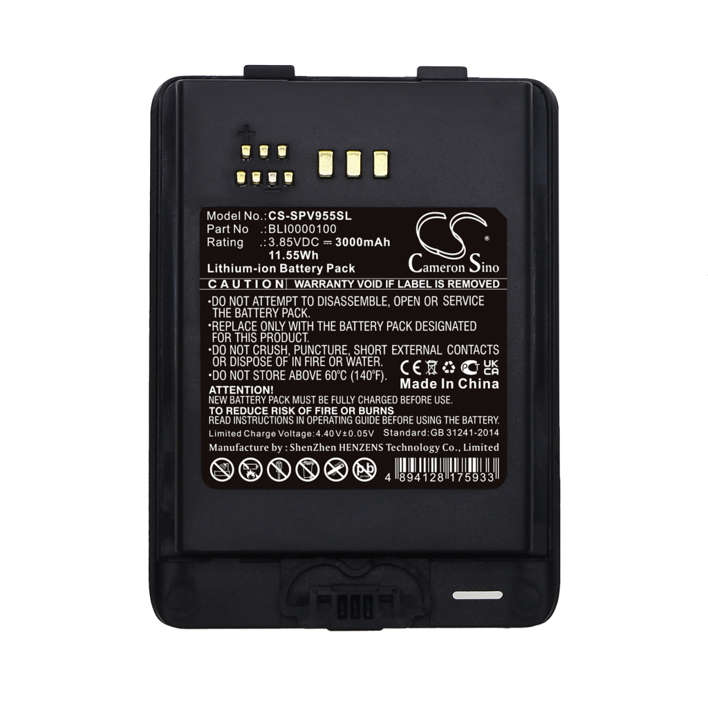 Compatible battery replacement for Spectralink BLI0000100