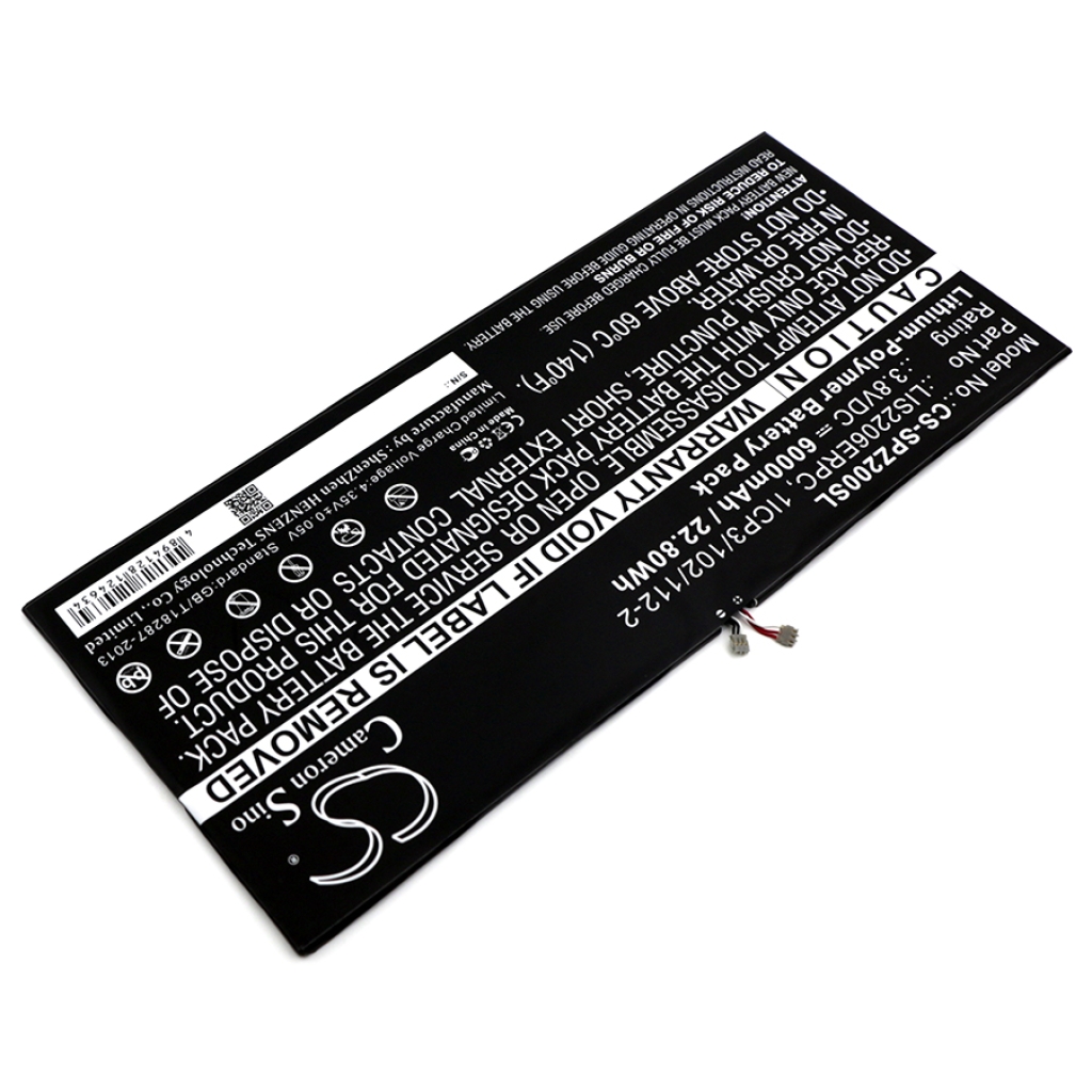 Battery Replaces LIS2206ERPC