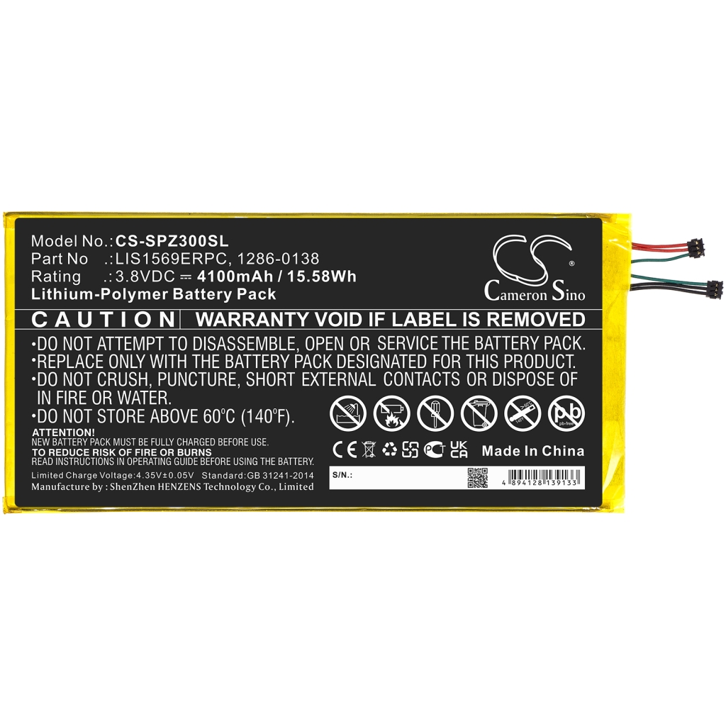 Sostituzione della batteria compatibile per Sony 1286-0138,LIS1569ERPC