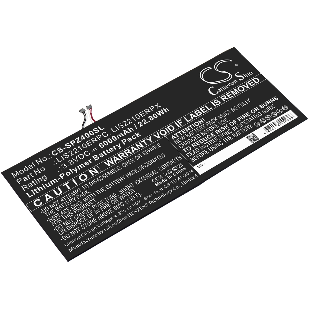 Sostituzione della batteria compatibile per Sony LIS2210ERPC,LIS2210ERPX