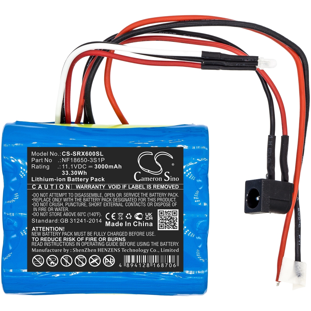 Sostituzione della batteria compatibile per Sherpa NF18650-3S1P